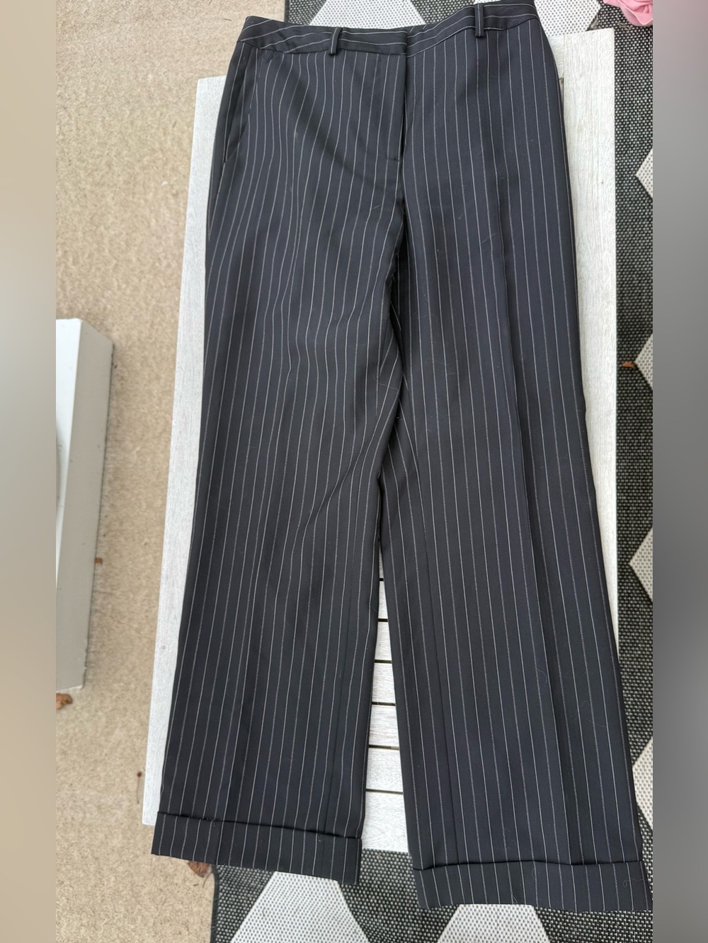 Women’s Black Pinstripe Dress Pants